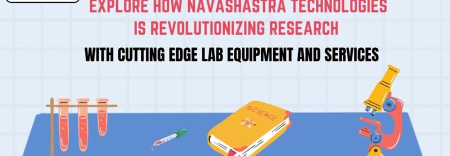 "Scientist working in a modern laboratory with advanced lab equipment supplied by Navashastra Technologies"